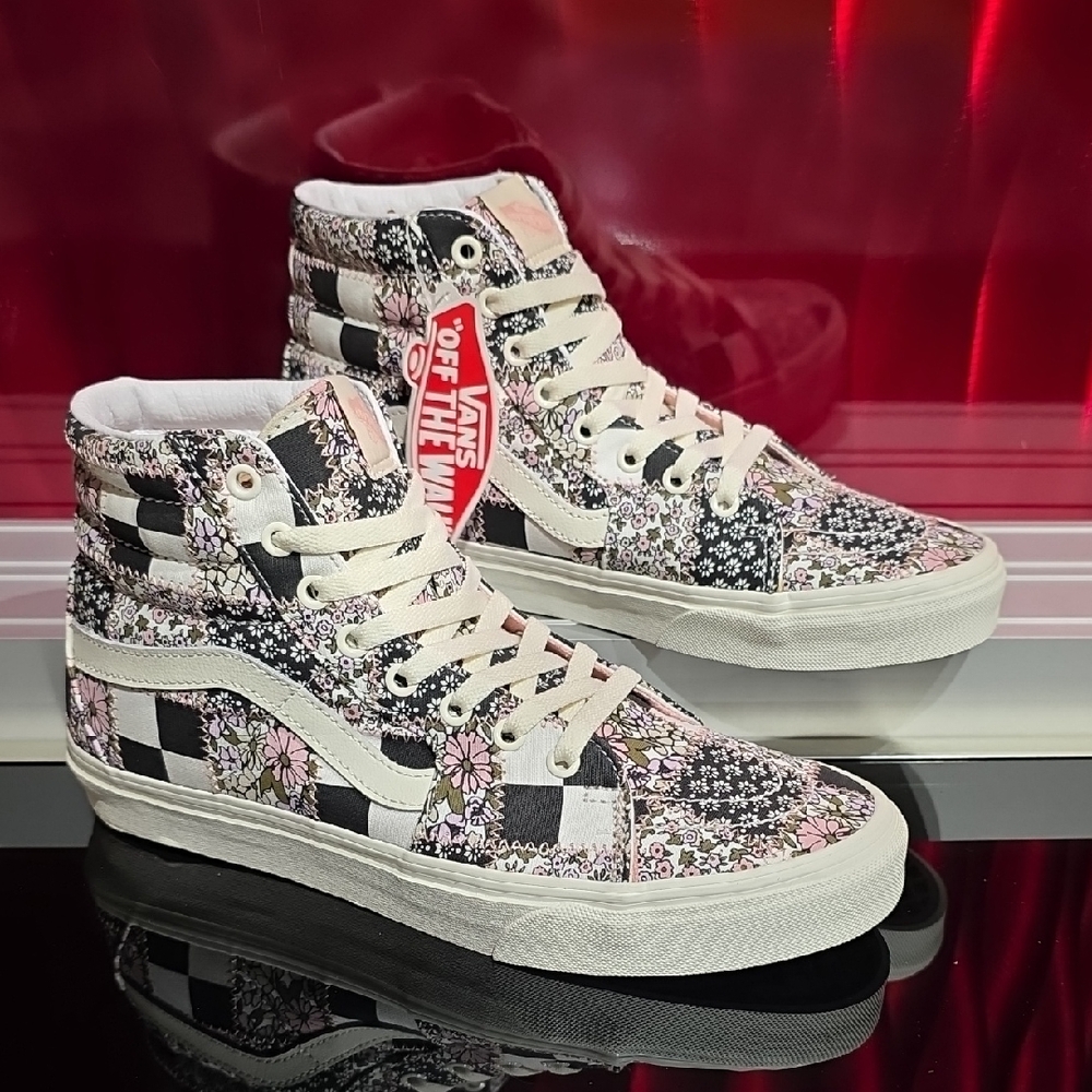 Vans Sk8 Hi Patchwork Floral Men’s 9 Women’s 10.5 New With Box
